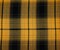 Yellow-Black Melton Poly Wool Single Sided Brushed Plaid Woven Jacketing By the Yard